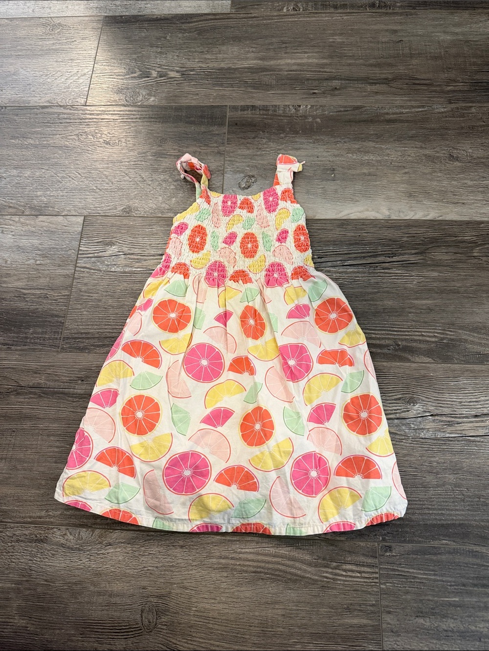 Gymboree Girls Pink Citrus Print Sundress